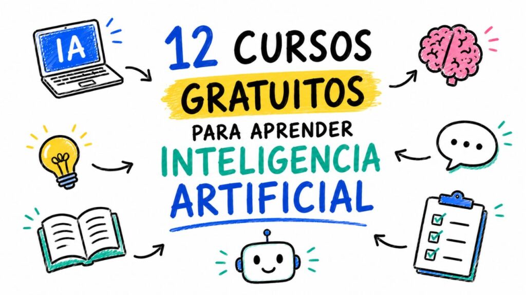 12 cursos gratuitos para aprender Inteligencia Artificial con Claude, Gemini, ChatGPT y Copilot