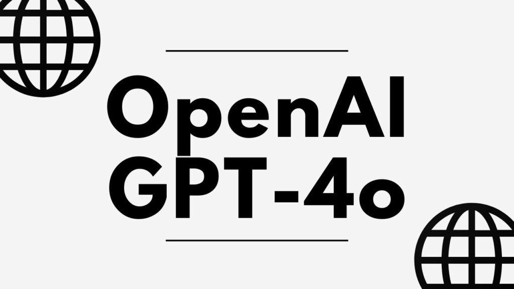 Foto en blanco y negro con la inscripción Open AI GPT-4o