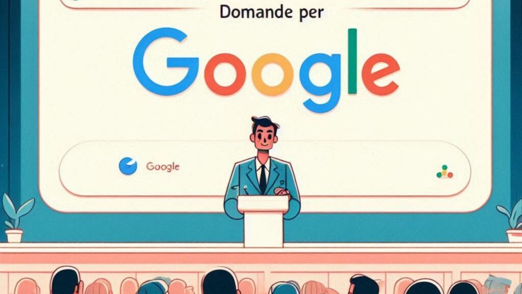 Un hombre en una conferencia de prensa responde a las preguntas de Google en junio de 2024