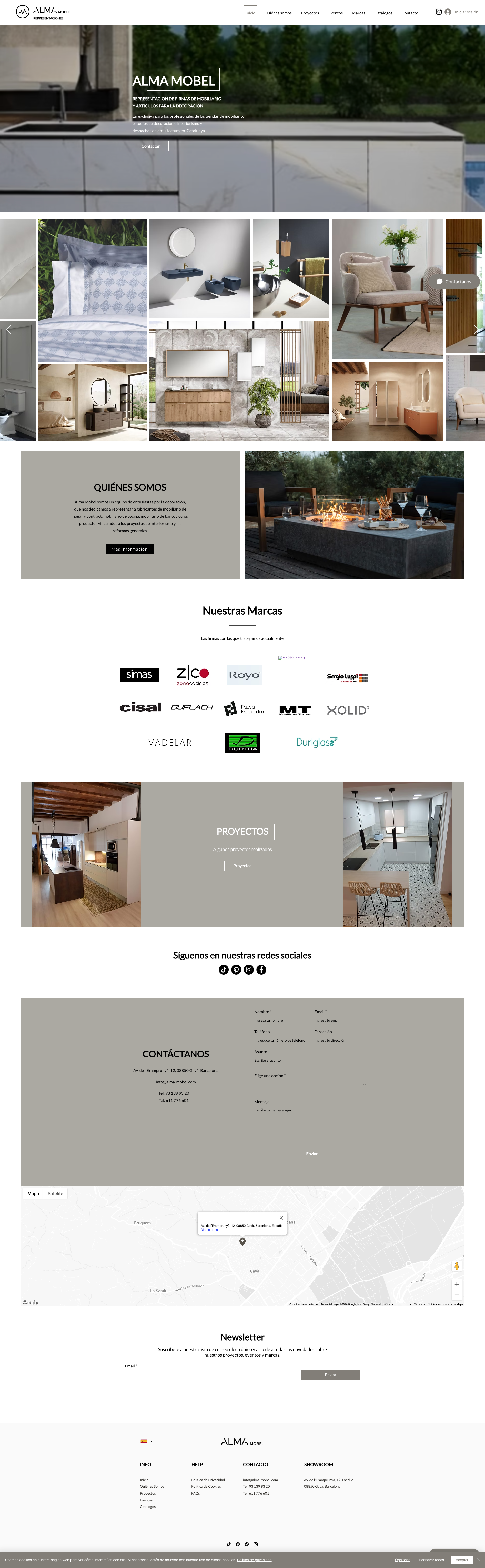 Diseño web completo de Alma Mobel por DF Studio Design