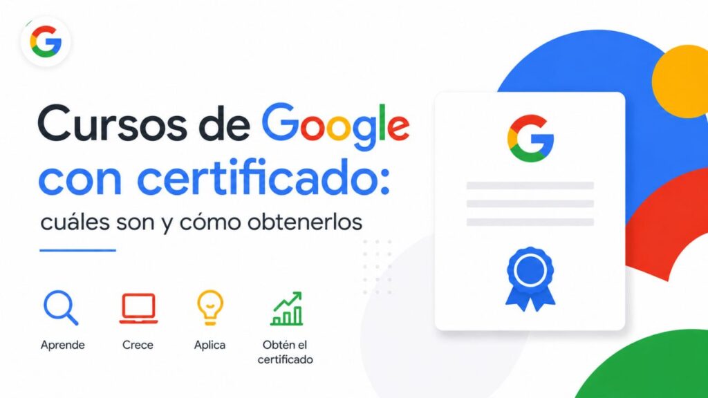 Cursos de Google con certificado: cuáles son y cómo obtenerlos