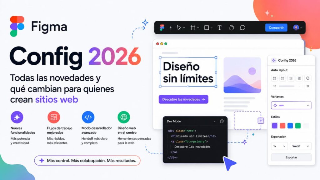 Figma Config 2026: todas las novedades y qué cambian para quien hace webs