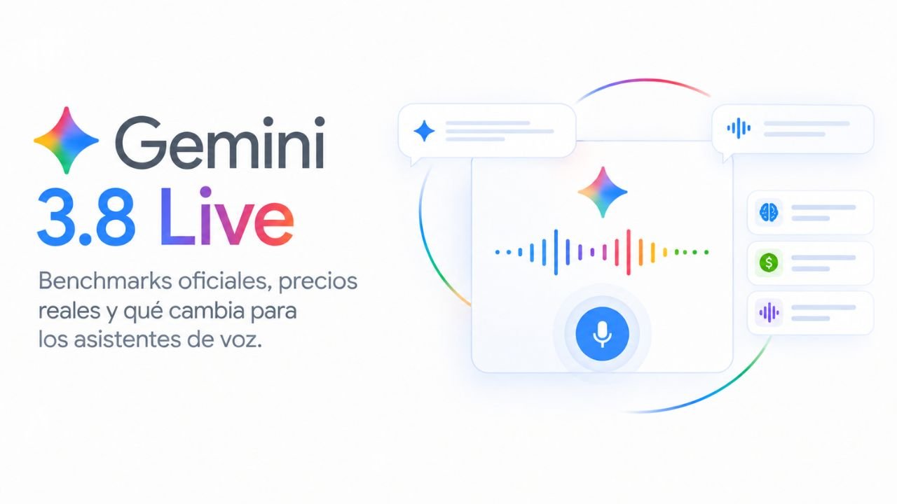 Gemini 3.8 Live: benchmarks oficiales, precios reales y qué cambia para los asistentes de voz