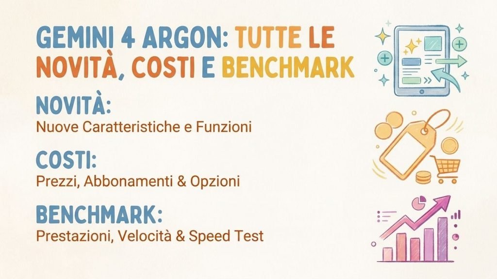 Gemini 4 Argon: tutte le novità, costi e benchmark