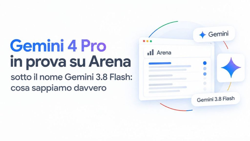 Gemini 4 Pro in prova su Arena sotto il nome Gemini 3.8 Flash: cosa sappiamo davvero