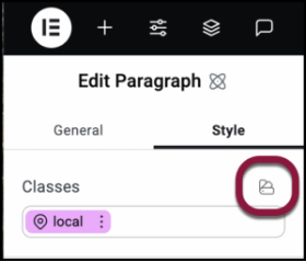 Gestione Classi Editor V4 Elementor