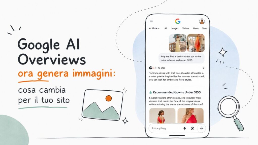 Google AI Overviews ora genera immagini: cosa cambia per il tuo sito