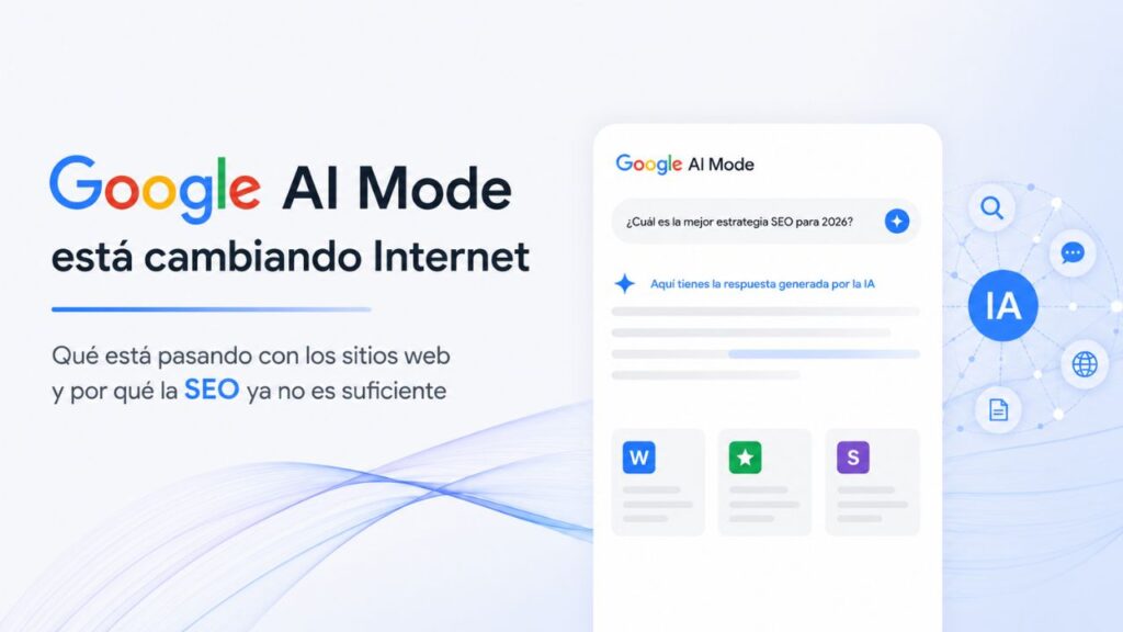 Google AI mode está cambiando Internet 2026