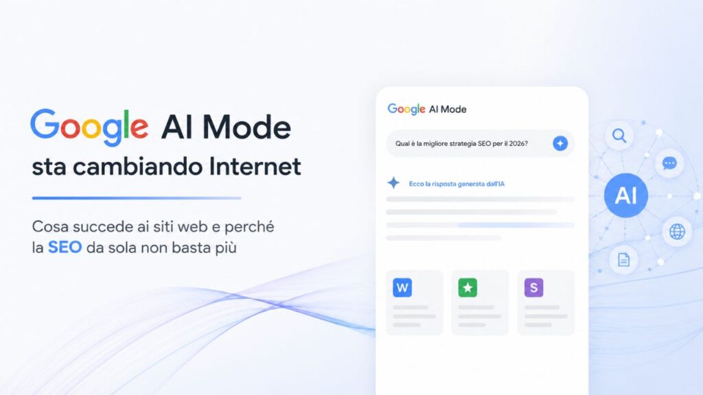 Google AI mode sta cambiando Internet