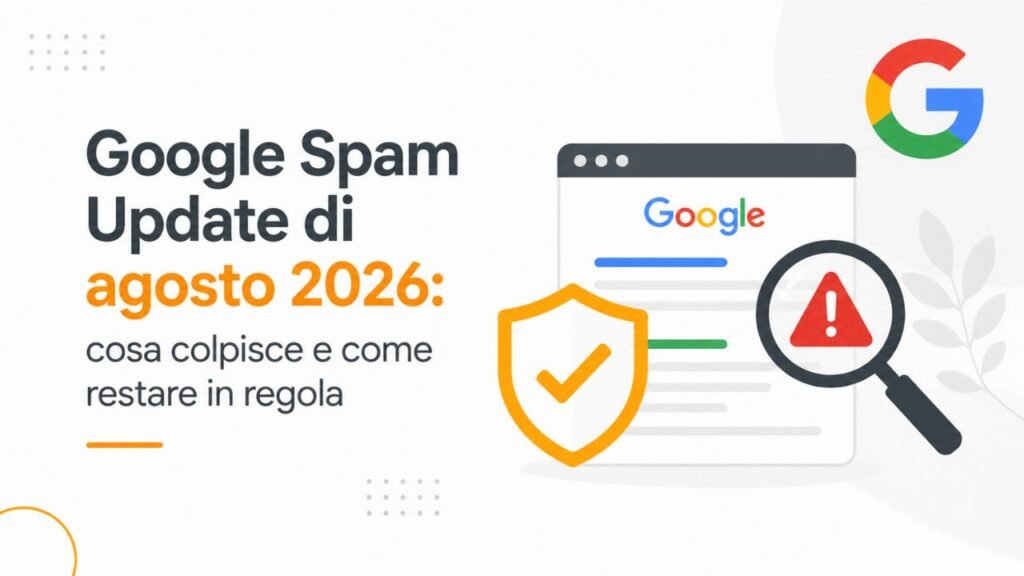 Google Spam Update di agosto 2026: cosa colpisce e come restare in regola