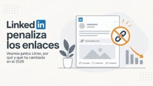 LinkedIn penaliza los enlaces: un post con un enlace a una web externa se muestra a menos personas