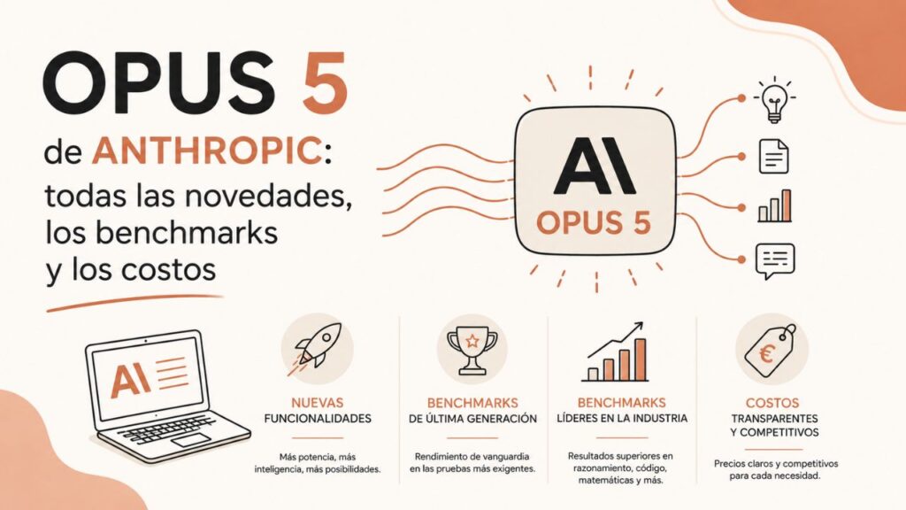 Opus 5 de Anthropic: todas las novedades, los benchmarks y los costes