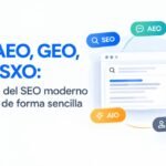 SEO, AEO, GEO, AIO y SXO: las 5 siglas del SEO moderno explicadas de forma sencilla