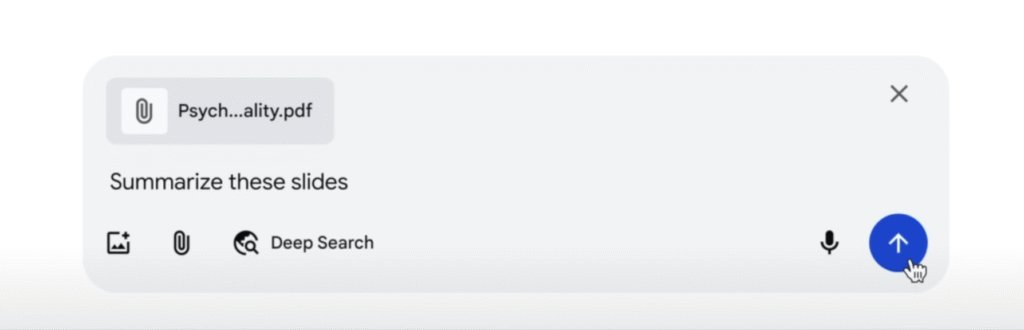 Riassunto PDF con AI MODE di Google