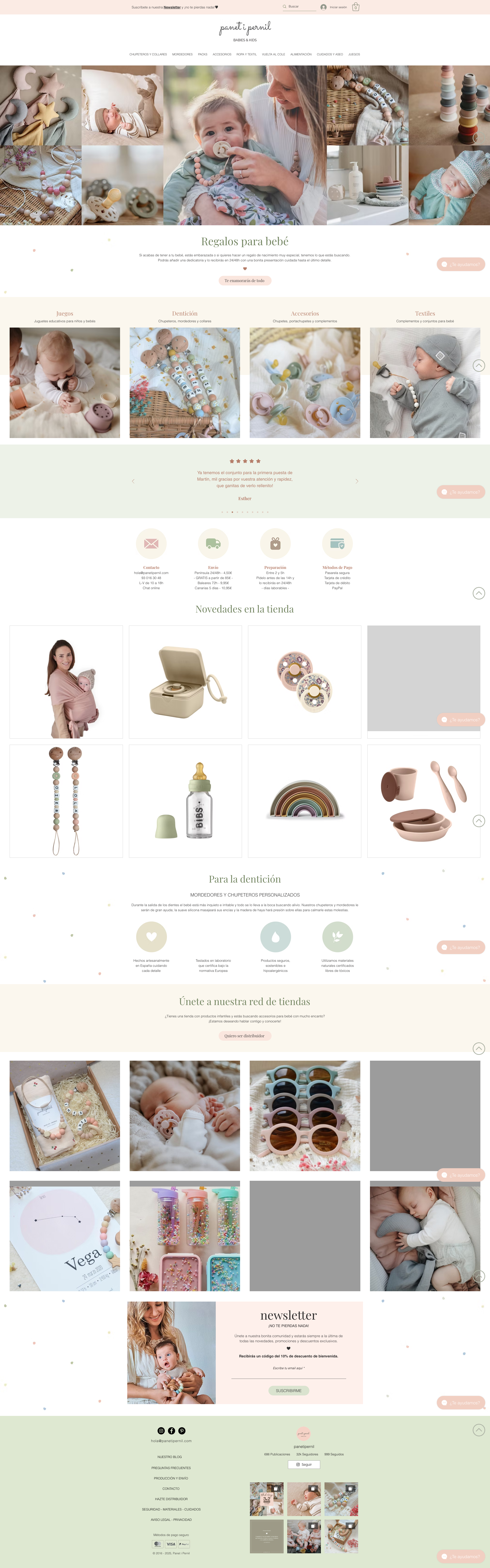 Diseño web completo de Panet i Pernil por DF Studio Design