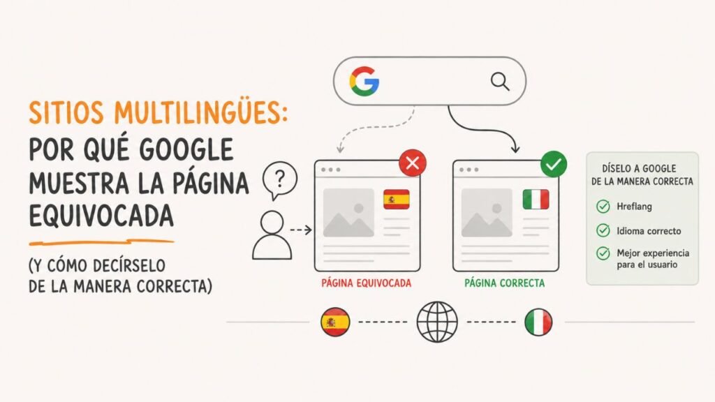 Sitios multilingües: por qué Google enseña la página equivocada