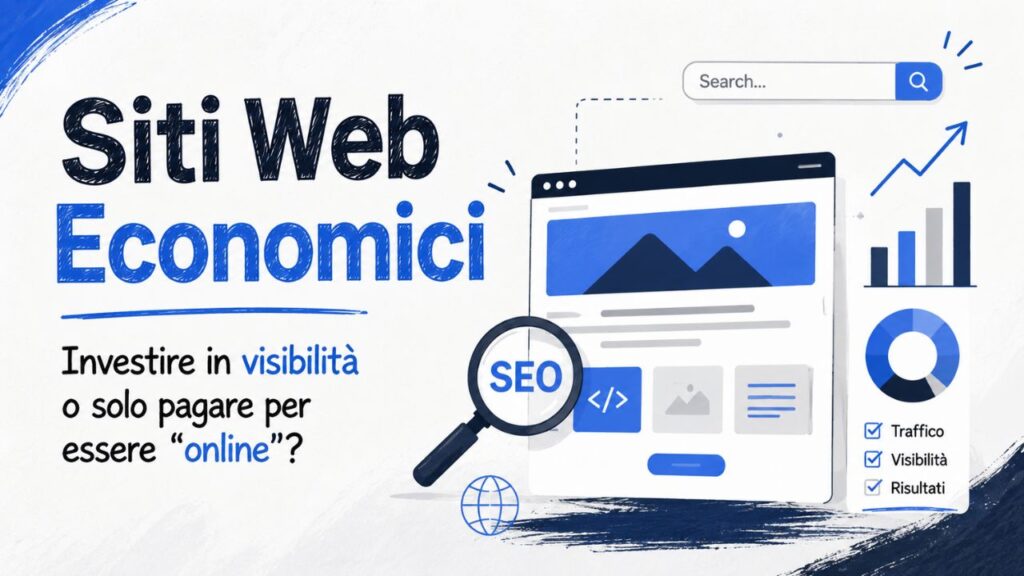 Sito web economico Il vero problema non è il prezzo, ma l’invisibilità online