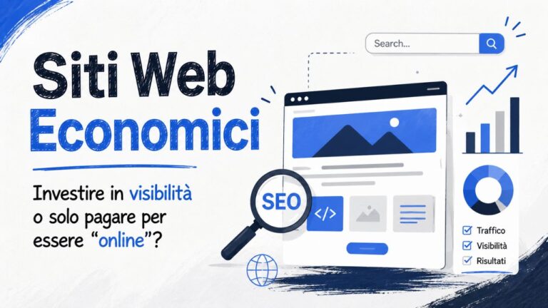Sito web economico Il vero problema non è il prezzo, ma l’invisibilità online