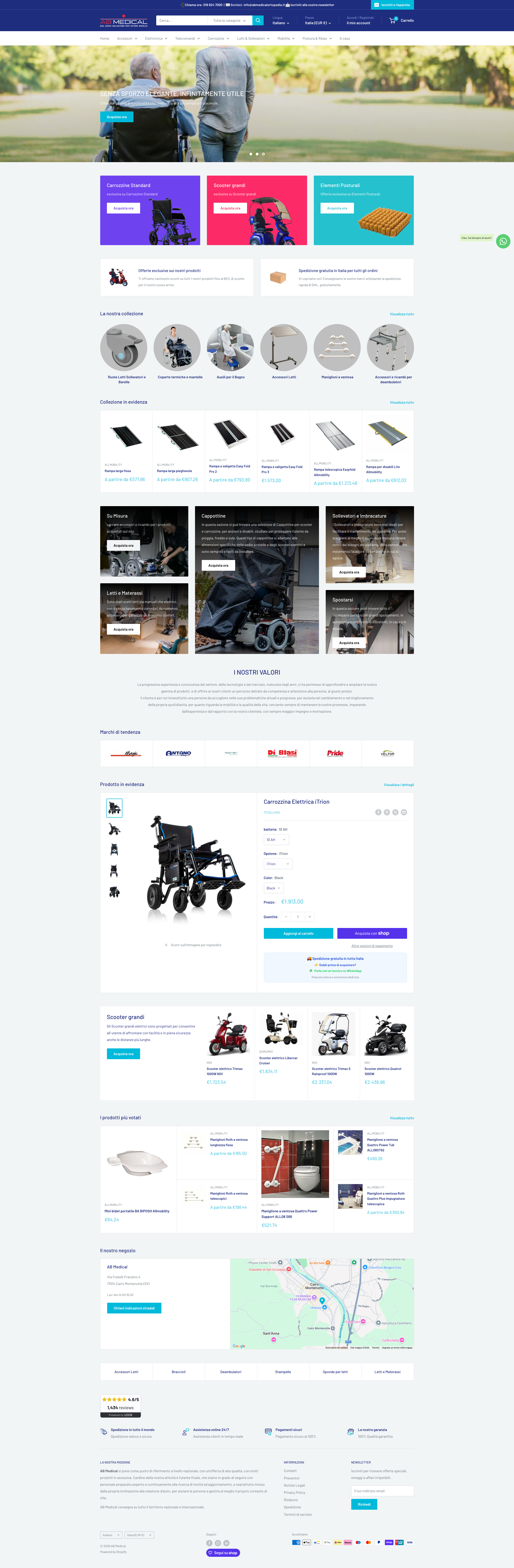 Sviluppo web completo di AB Medical realizzato da DF Studio Design