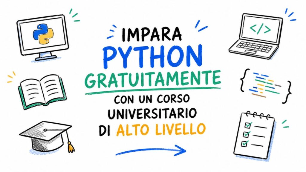 Vuoi imparare Python gratuitamente con un corso universitario