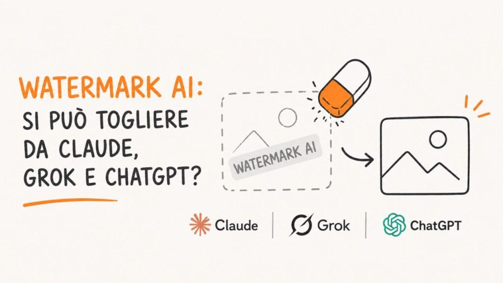 Watermark AI: si può togliere da Claude, Grok e ChatGPT?