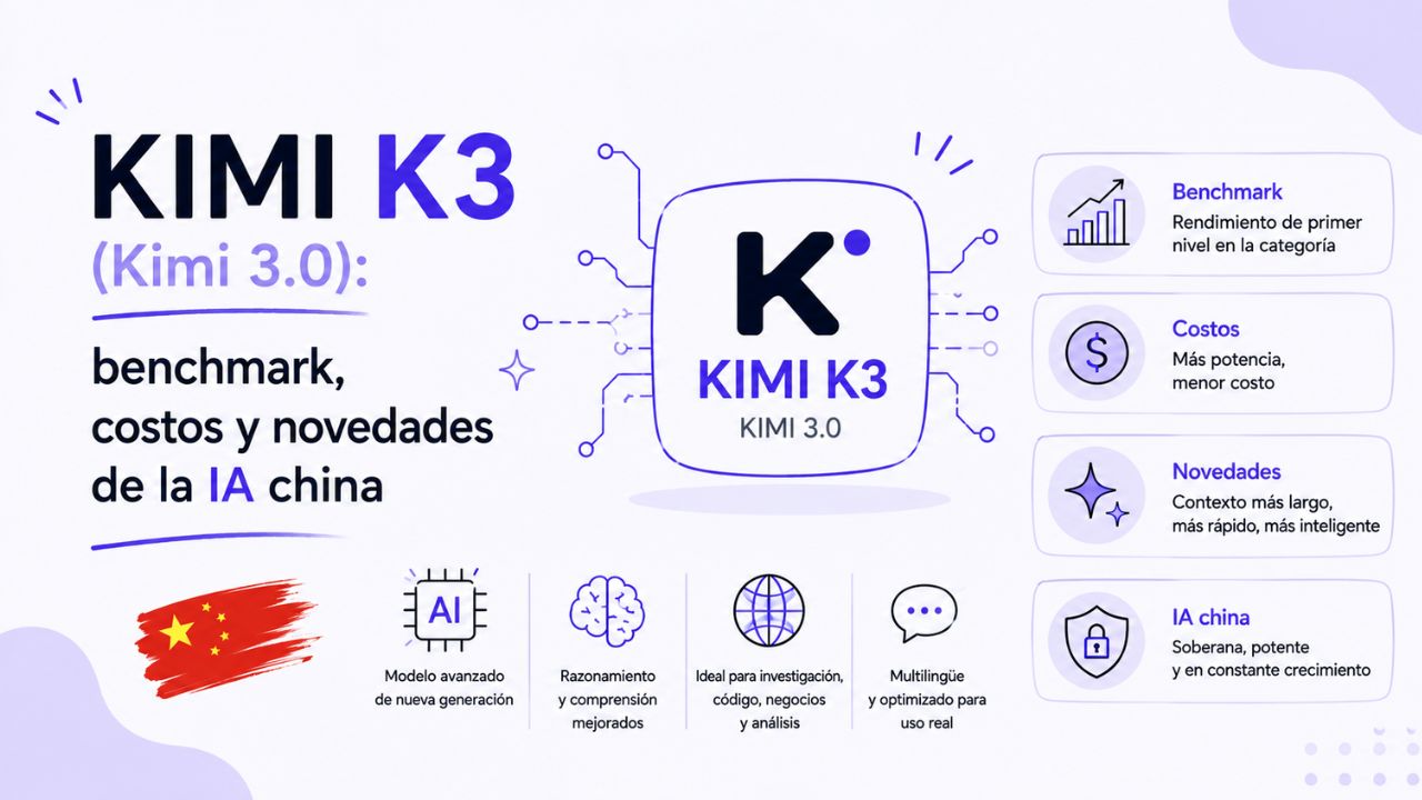 Kimi K3 (Kimi 3.0): benchmarks, costes y novedades de la IA china