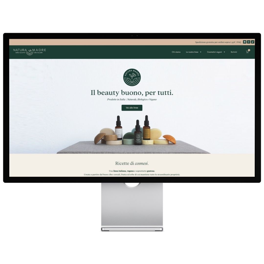 realizzazione sito web per natura madre