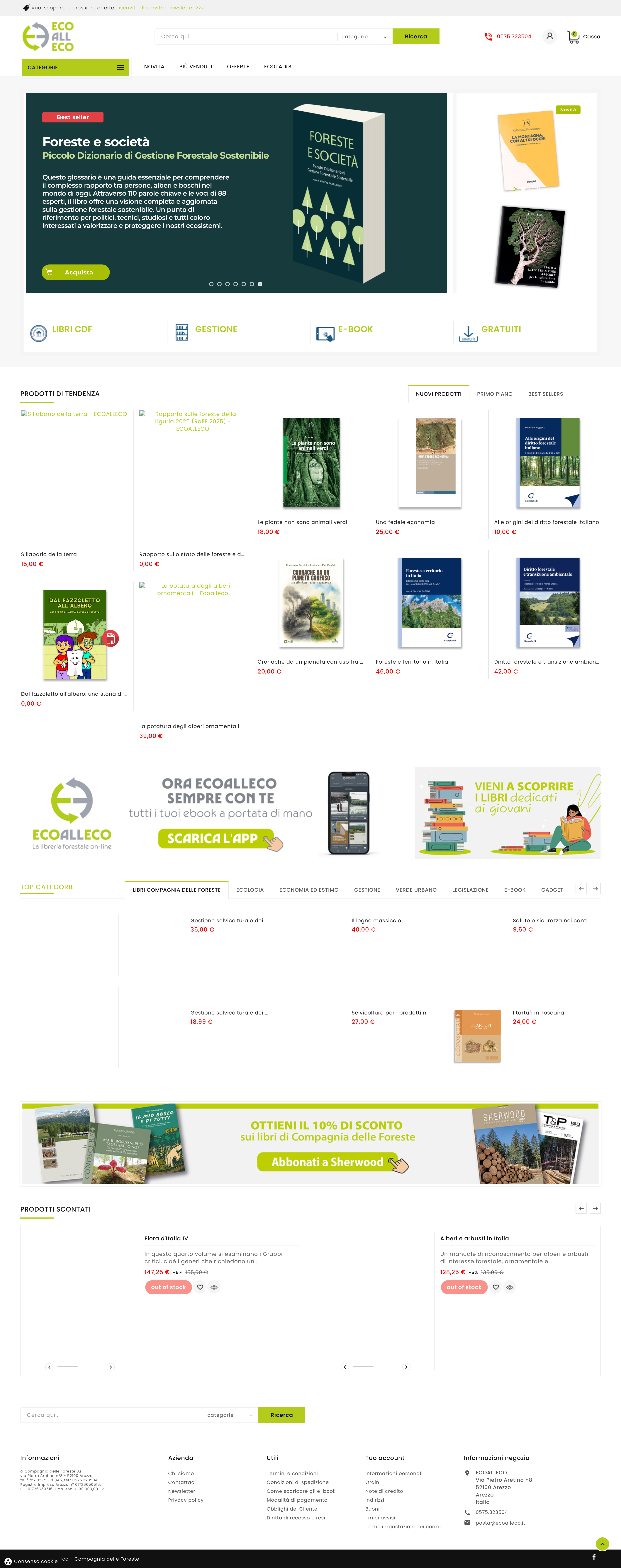 Sviluppo web completo di Ecoalleco realizzato da DF Studio Design